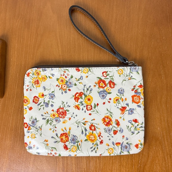PATRICIA NASH Leather Cassini Mini Flower Meadows Print Medium Wristlet Clutch - Picture 3 of 11